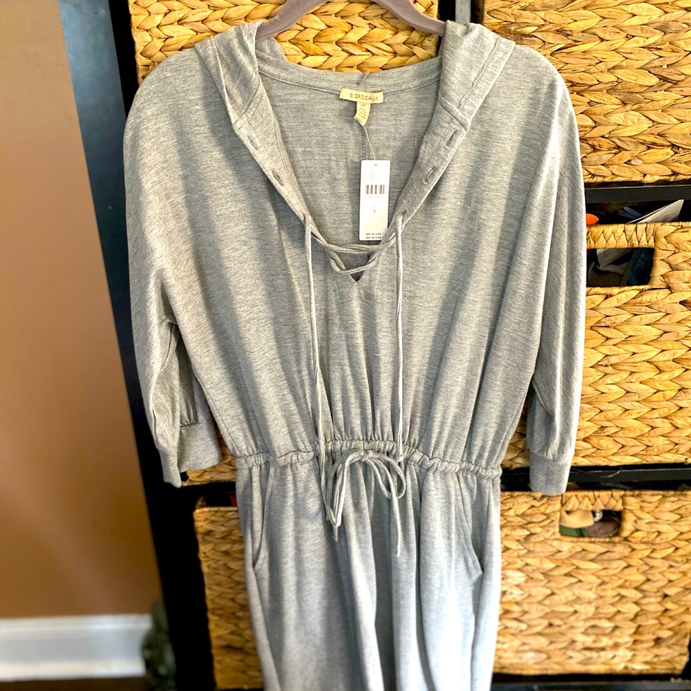 NWT Hooded Sweatshirt Dress w/pockets